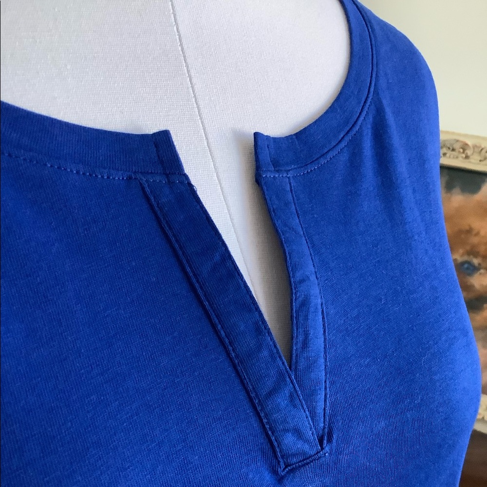 Split Neck Tee - Picture 2 of 8